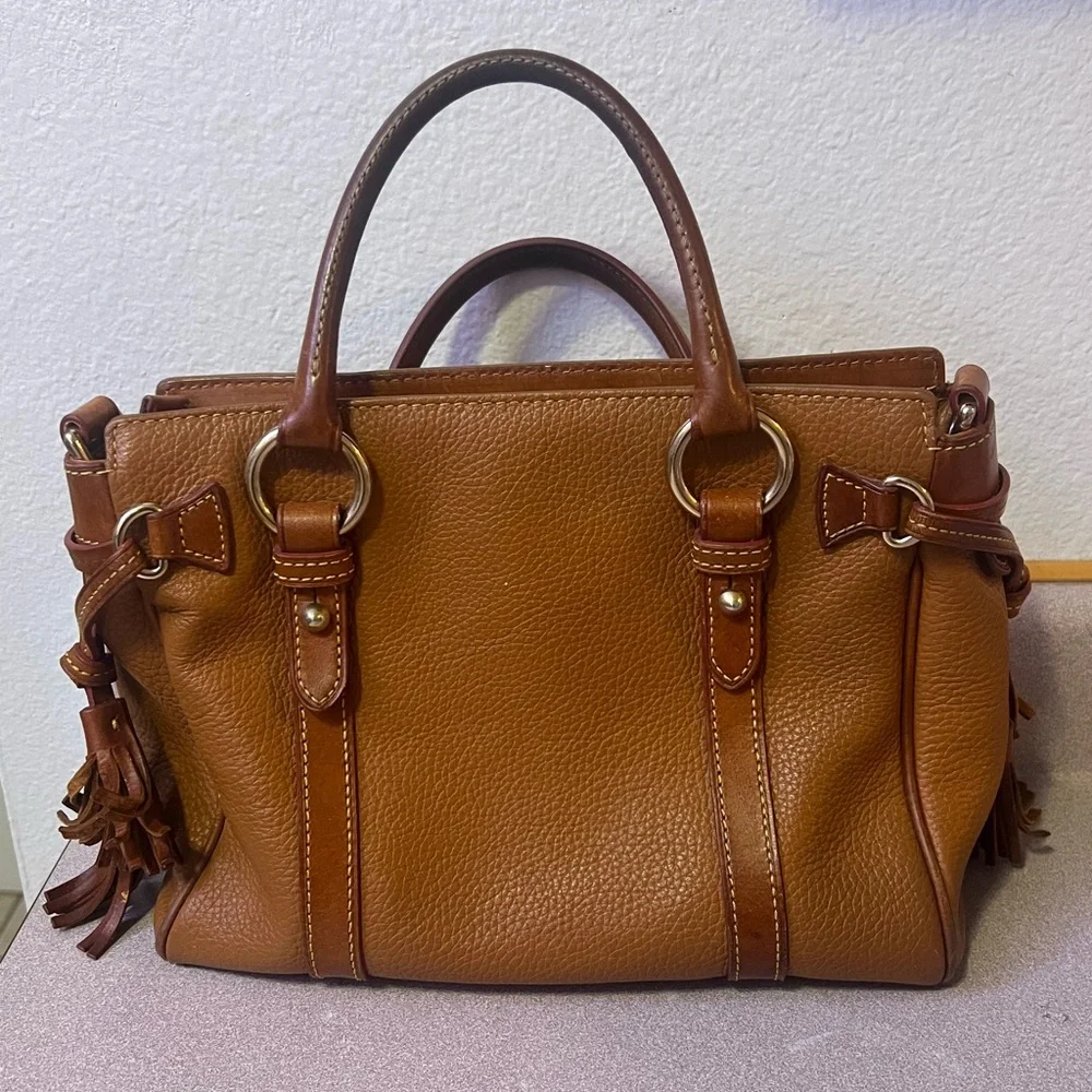 Dooney & Bourke Pebble Grain Leather Medium Pocket Satchel